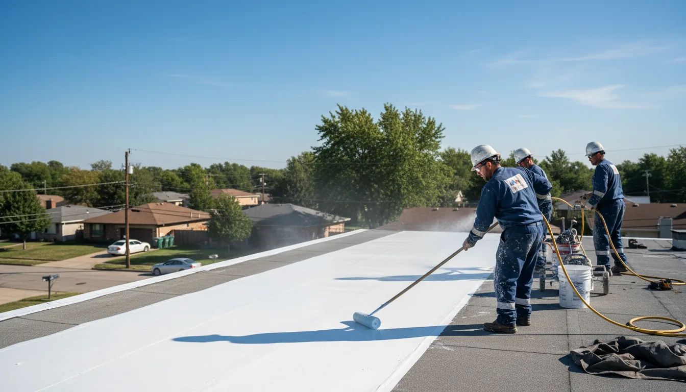 Commercial roof coating in Sidney, OH near me